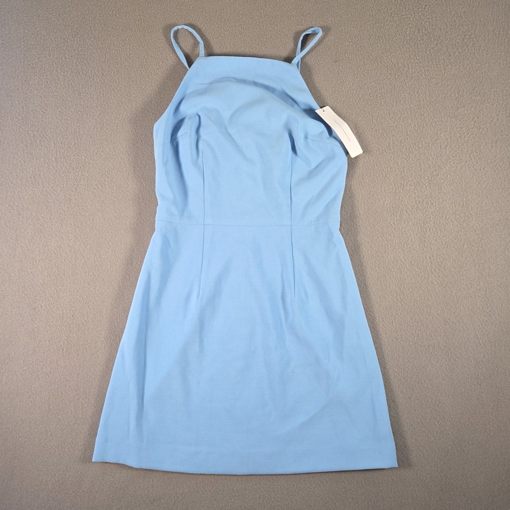 French Connection Dress NEW Womens 2 Blue Mini Whisper Square Neck Strappy